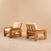 Fauteuil en hêtre, 1980’s