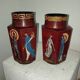 Paire de vases laque Vietnam années 50