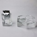 Lighter and ashtray by Antonio Imperatore, murano glass, Italy, 1970