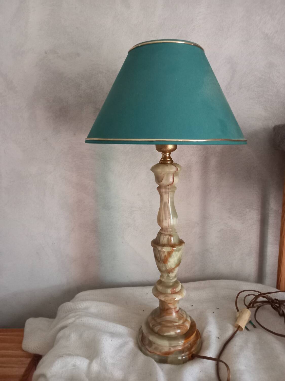 Lampe vintage en onyx