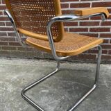 Chair model Cesca by Marcel Breuer with armrests B64