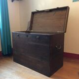 Large solid wood chest
