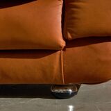Light Warm Brown Leather Sofa Set