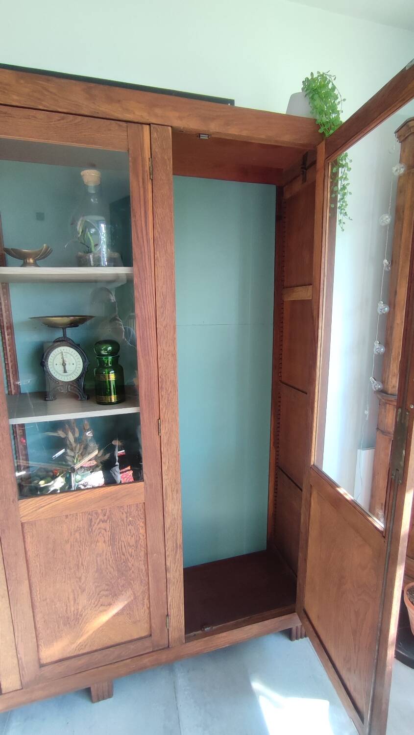Glass-fronted Parisian wardrobe