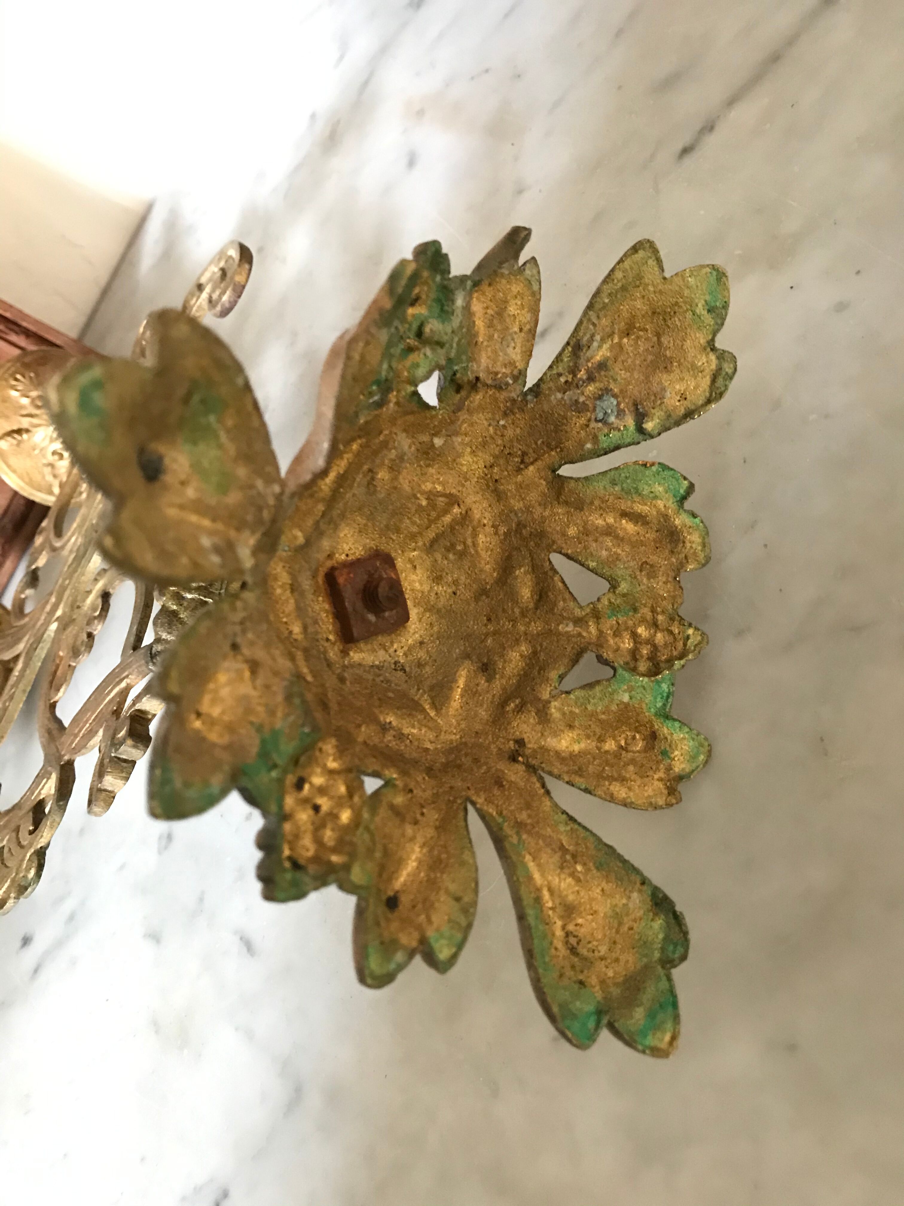 Old golden candlestick