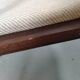 4 wooden and fabric chairs