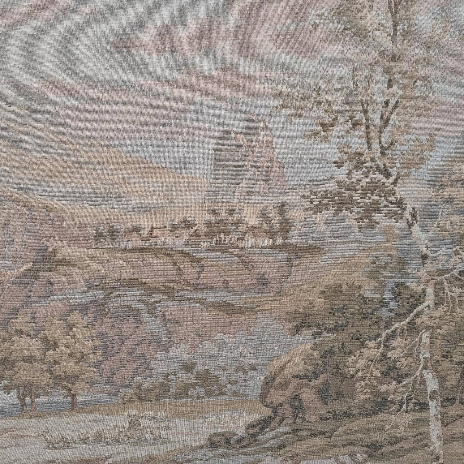 Tapisserie toile de Jouy encadrée, fin 19ème