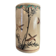 Roller Vase Brush pot with ceramic bird motifs Signed China