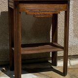 1940s bedside table in solid oak