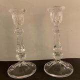 Pair of Arques crystal candlesticks