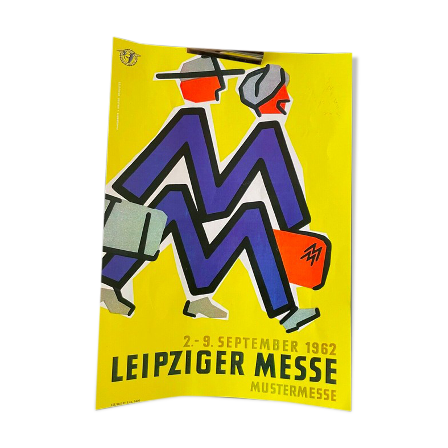 Original 1962 LEIPZIGER MESSE ADVERTISING BROCHURE Campaign Bulgaria Comrades