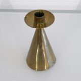 Vintage Scandinavian brass candle holder
