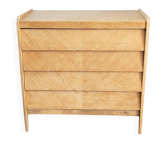 Commode vintage rénovée, années 50 60, style scandinave et moderniste 