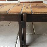 Coffee table signed Roger CAPRON