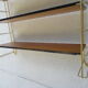 Etagère murale String laiton et bois