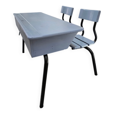 Bureau d'écolier 2 places rénové