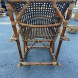 Rocking-chair rattan and canning 30s-40s
