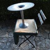 Vintage tulip foot armchair