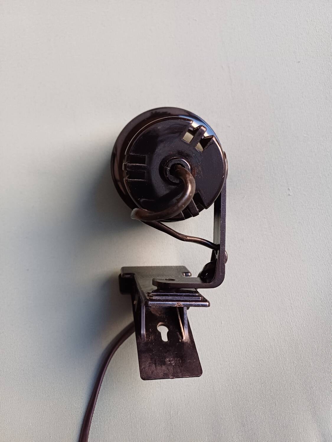 80's black clamp spot lamp