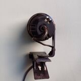 80's black clamp spot lamp