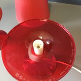 Red ikea lamps