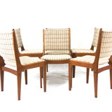 Set of 6 teak chairs - IMHA -