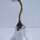 porcelain wall light brass glass holopane early 20th century