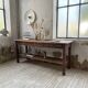 Drapery console table in pine