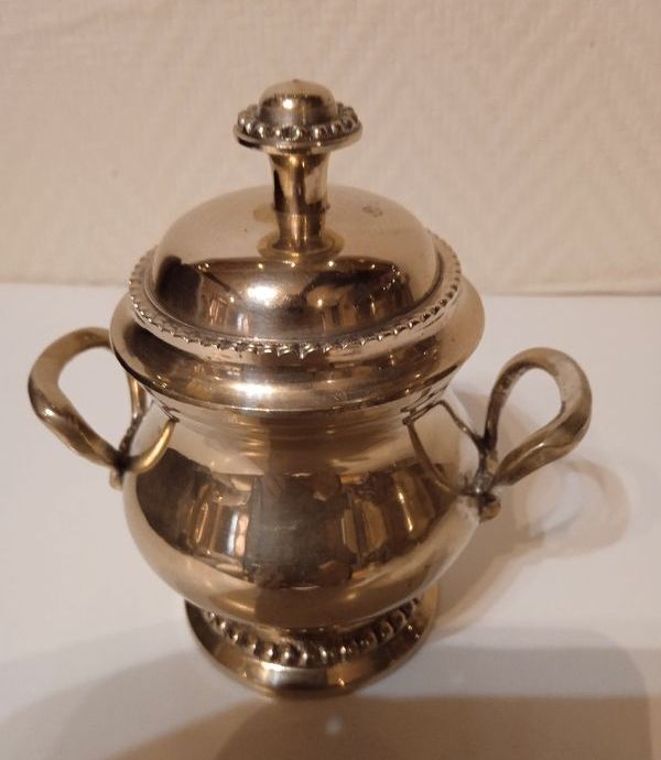 Tea and coffee service 4 pieces brass