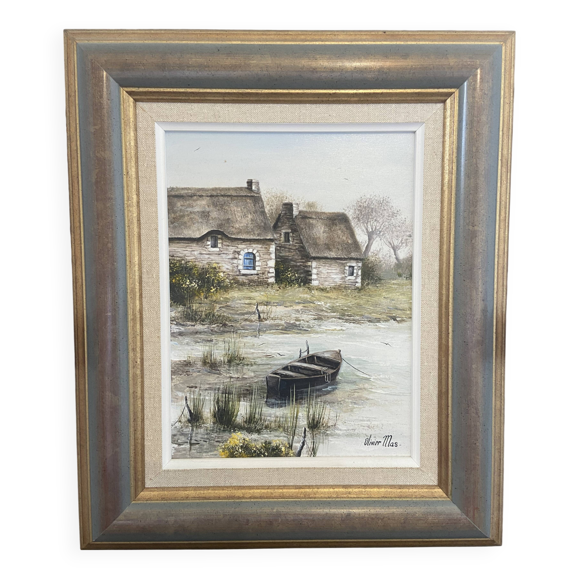 Olivier Mas Oil on canvas La Brière