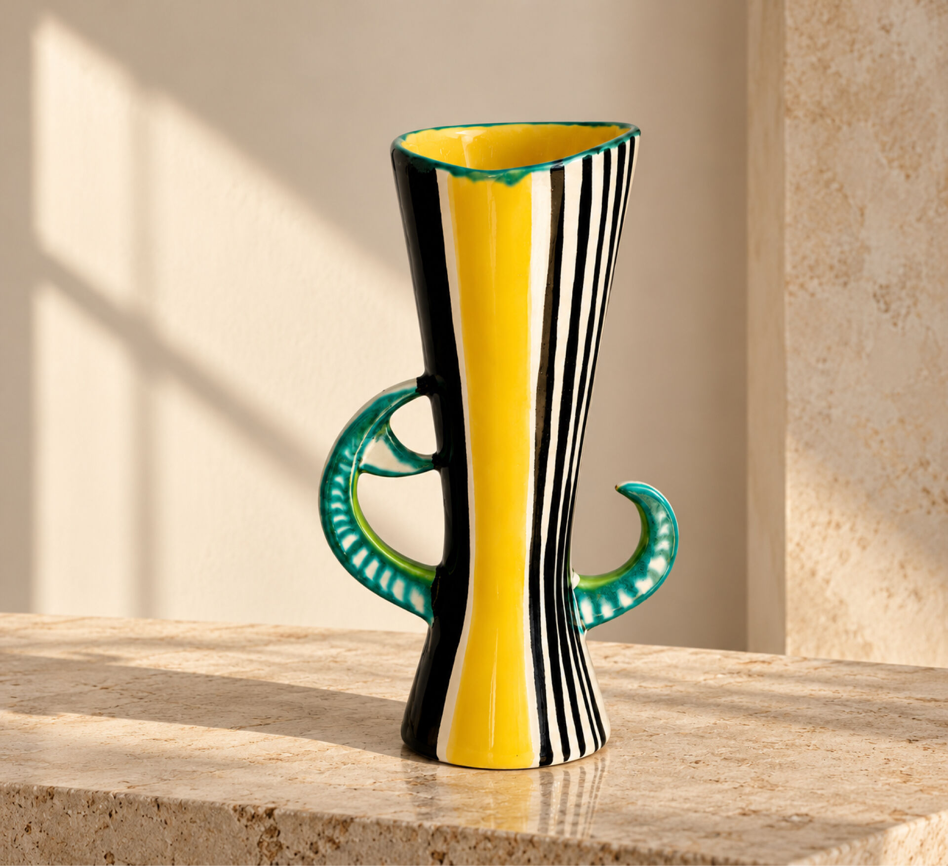 Vase Gabriel Fourmaintraux signed GF, 1950s-60s.