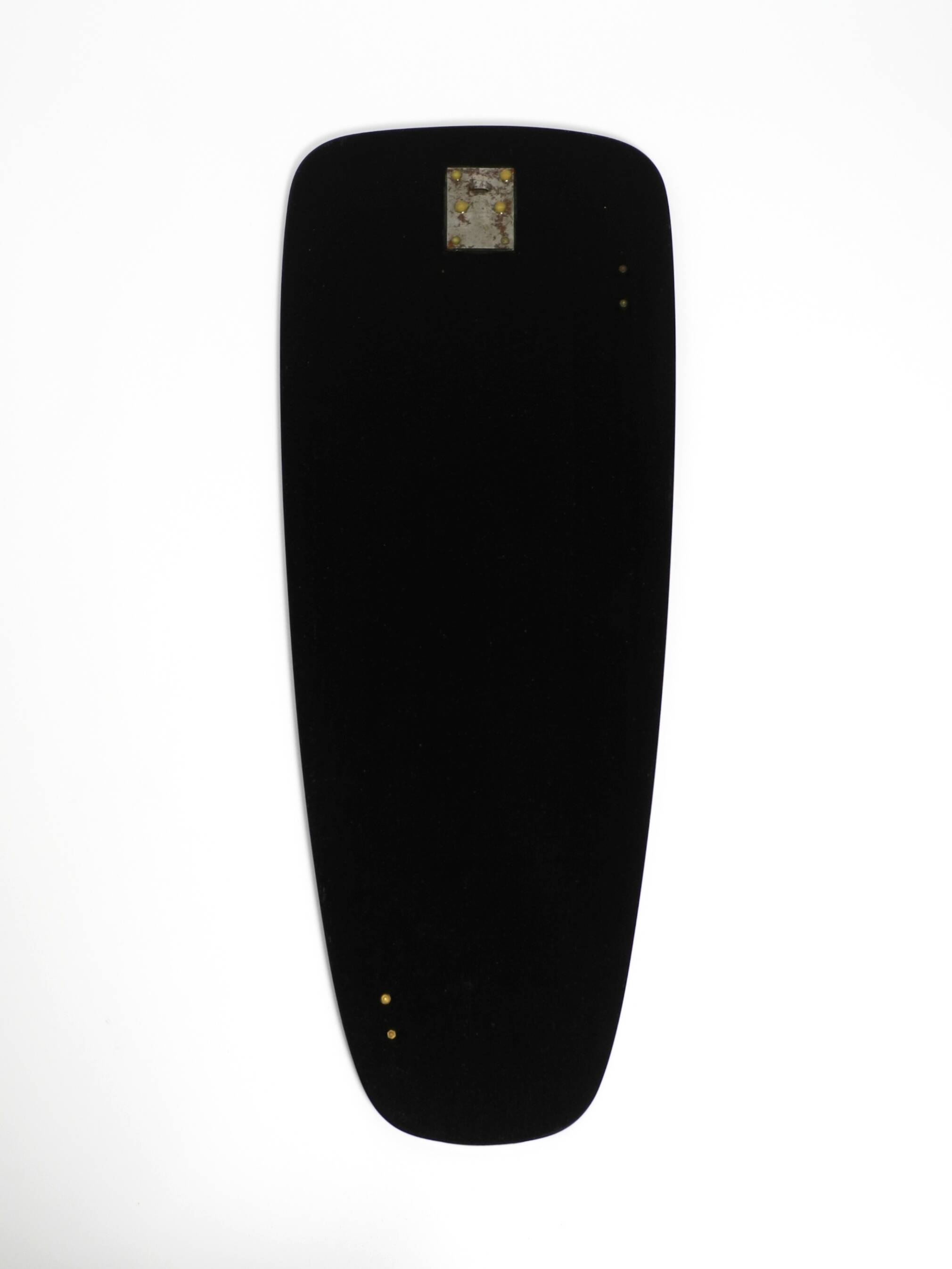 Large Mid Century wall mirror with extraordinary black glass frame