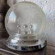 Lampe de table verre bullé Space Age années 70