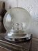 Lampe de table verre bullé Space Age années 70