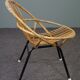 Rattan armchair Dutch Design 1960