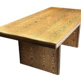 Vintage executive desk - large desk wenge 70s design