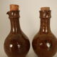 Flacons en grés huile et vinaigre