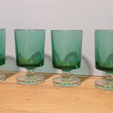 Six 70's liqueur glasses