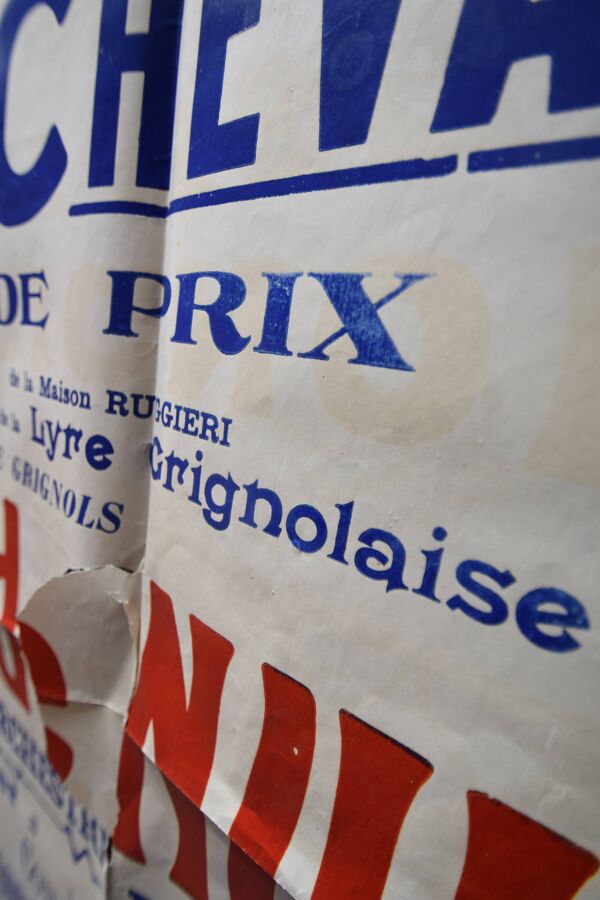 Affiche ''Fêtes de la Saint-Pierre'' ville de Grignols - 1935