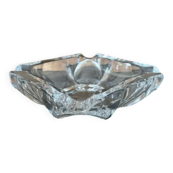Cendrier vintage en cristal massif