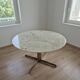Marble table 120 cm in diameter from 1980.