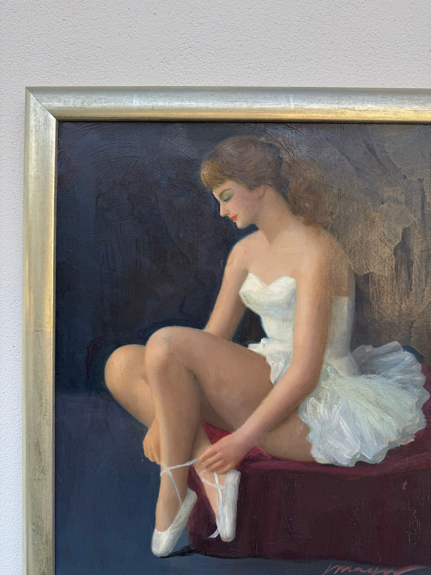 Tableau huile toile danseuse Joan MAYOR