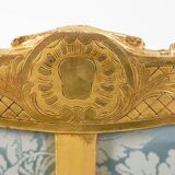 Salon de style Louis XV à chassis en bois doré. Circa 1880.