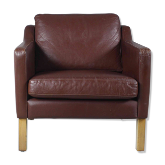 Danish classic brown leather chair