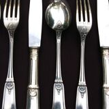 Empire style housewife in silver metal