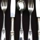 Empire style housewife in silver metal