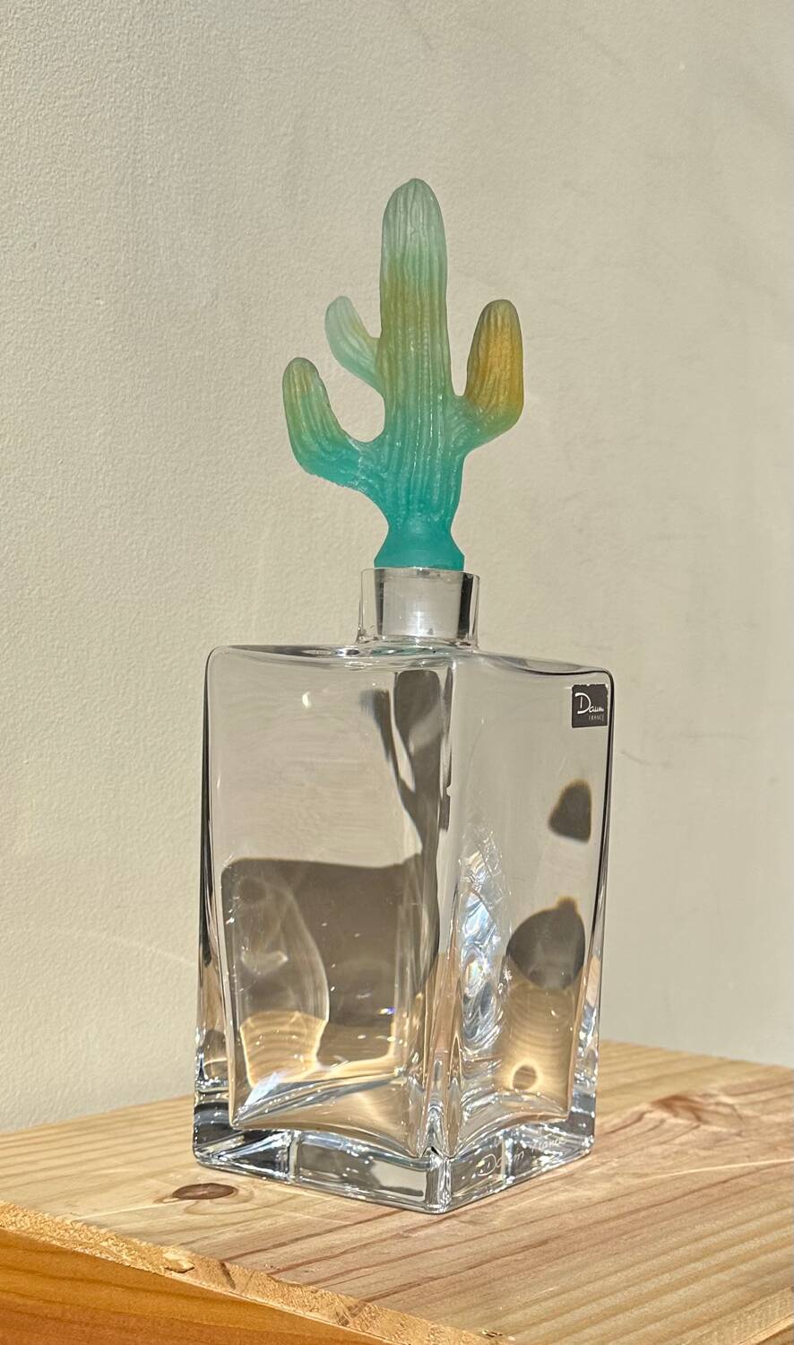 Daum cactus Hilton Mc Connico crystal whiskey decanter