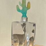 Daum cactus Hilton Mc Connico crystal whiskey decanter