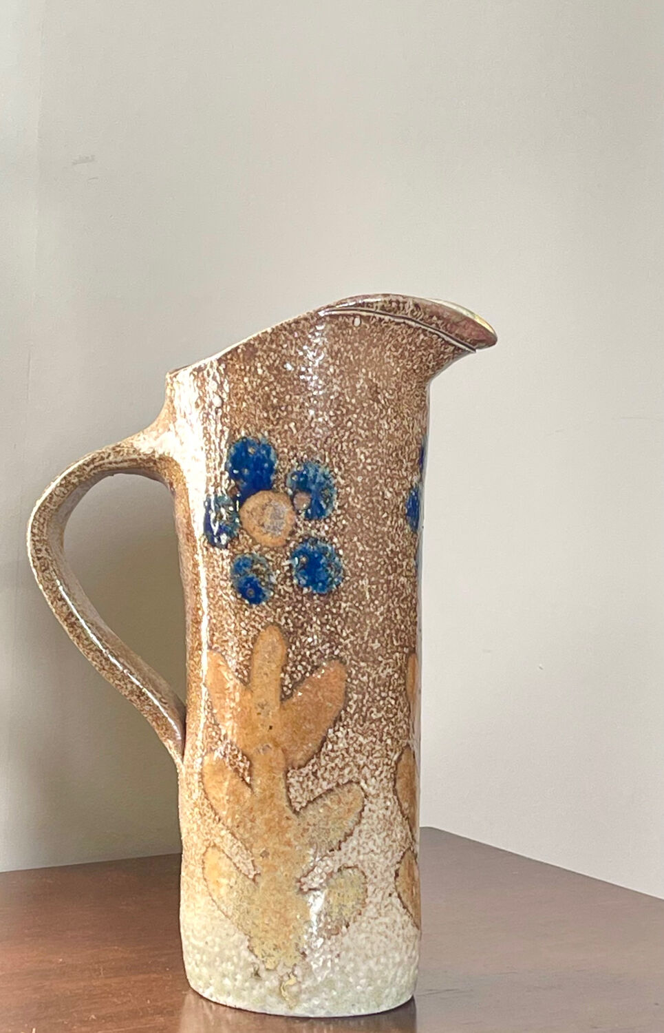 Stoneware jug by Jean Claude Monange.