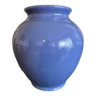 Vase en céramique émaillée bleue